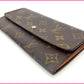 LOUIS VUITTON Long Wallet Purse M61725 Brown /Pochette Porte Monnaie Credit (old model)