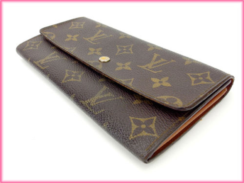 LOUIS VUITTON Long Wallet Purse M61725 Brown /Pochette Porte Monnaie Credit (old model)
