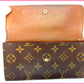 LOUIS VUITTON Long Wallet Purse M61725 Brown /Pochette Porte Monnaie Credit (old model)