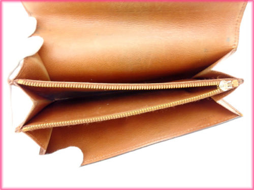 LOUIS VUITTON Long Wallet Purse M61725 Brown /Pochette Porte Monnaie Credit (old model)
