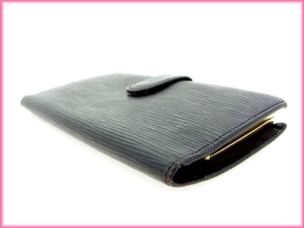 LOUIS VUITTON Bifold Wallet M63252 black Continental clutch