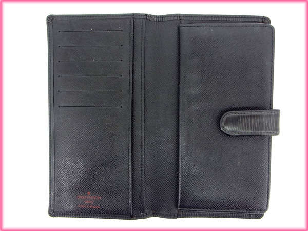 LOUIS VUITTON Bifold Wallet M63252 black Continental clutch