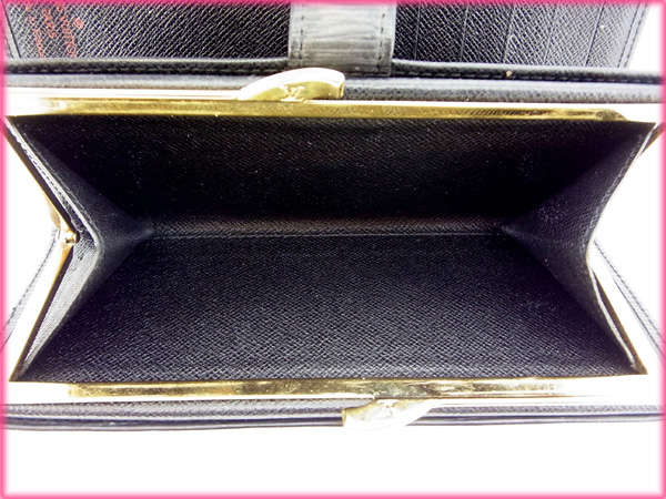 LOUIS VUITTON Bifold Wallet M63252 black Continental clutch