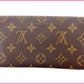 LOUIS VUITTON Long Wallet Purse M61725 Brown Pochette Porto MonÃ©credi