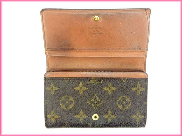 LOUIS VUITTON Long Wallet Purse M61730 Brown /Porte Monnaie-Viet-Trésor