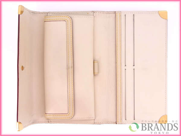 LOUIS VUITTON Tri-fold wallet M91839 beige /Portefeuille International