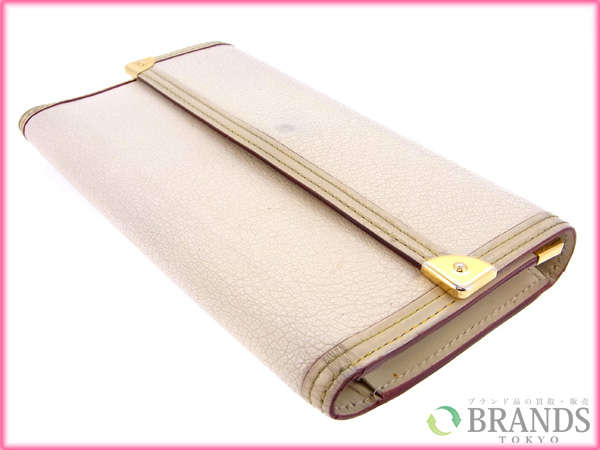 LOUIS VUITTON Tri-fold wallet M91839 beige /Portefeuille International
