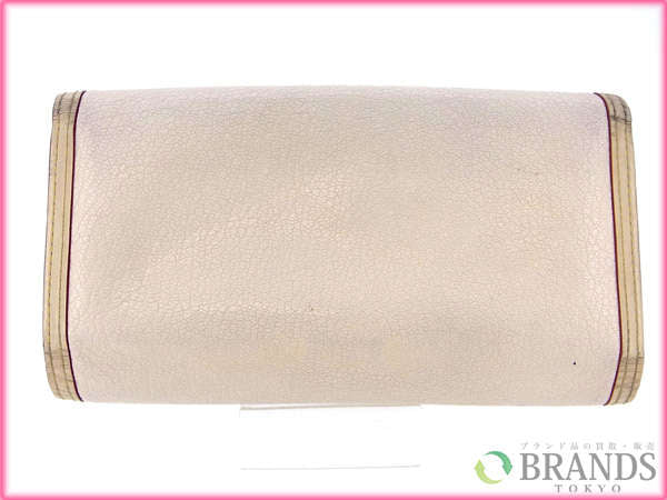 LOUIS VUITTON Tri-fold wallet M91839 beige /Portefeuille International