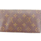 LOUIS VUITTON Long Wallet Purse M61724 Brown Pochette Porto MonÃ©credi