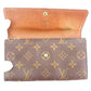 LOUIS VUITTON Long Wallet Purse M61724 Brown Pochette Porto MonÃ©credi