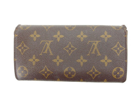 LOUIS VUITTON Long Wallet Purse M61726 Brown Pochette Porto MonÃ©credi