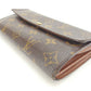 LOUIS VUITTON Long Wallet Purse M61726 Brown Pochette Porto MonÃ©credi
