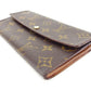 LOUIS VUITTON Long Wallet Purse M61725 Brown Pochette Porto MonÃ©credi