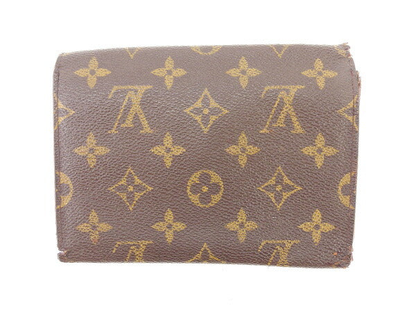 LOUIS VUITTON Tri-fold wallet M61202 Brown Porte TresorEtui Papie