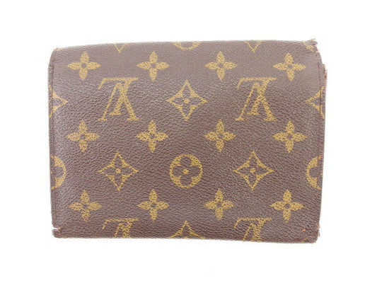 LOUIS VUITTON Tri-fold wallet M61202 Brown Porte TresorEtui Papie