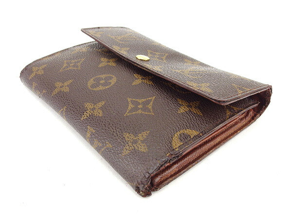 LOUIS VUITTON Tri-fold wallet M61202 Brown Porte TresorEtui Papie