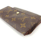 LOUIS VUITTON Tri-fold wallet M61202 Brown Porte TresorEtui Papie