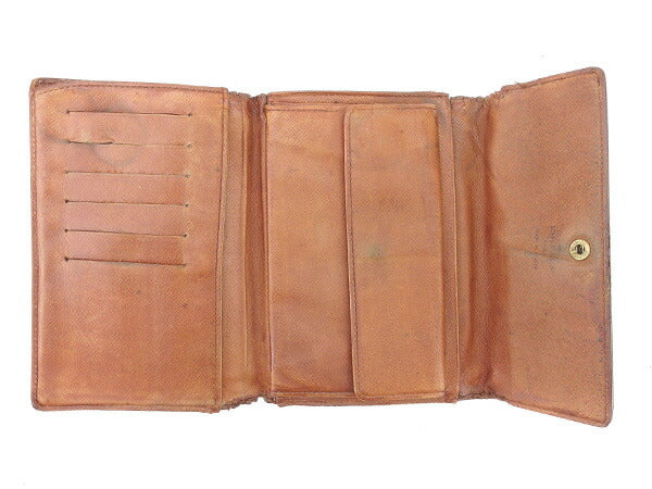 LOUIS VUITTON Tri-fold wallet M61202 Brown Porte TresorEtui Papie