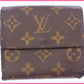 LOUIS VUITTON Bifold Wallet M61652 Brown Porte Monnaie Billets Cartes Credit