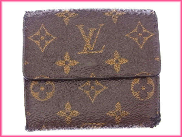 LOUIS VUITTON Bifold Wallet M61652 Brown Porte Monnaie Billets Cartes Credit