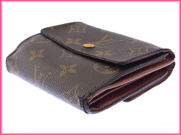 LOUIS VUITTON Bifold Wallet M61652 Brown Porte Monnaie Billets Cartes Credit