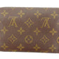 LOUIS VUITTON Tri-fold wallet M61202 PVCx leather Brown Porte TresorEtui Papie