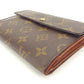 LOUIS VUITTON Tri-fold wallet M61202 PVCx leather Brown Porte TresorEtui Papie