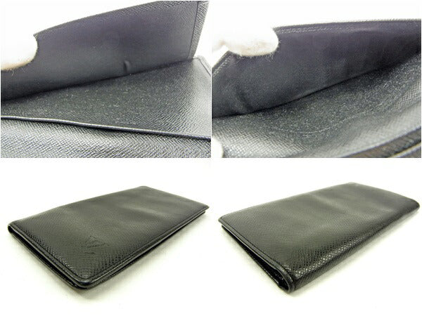 LOUIS VUITTON Long Wallet Purse M30392 black /Porte Valeurs Cartes Credit