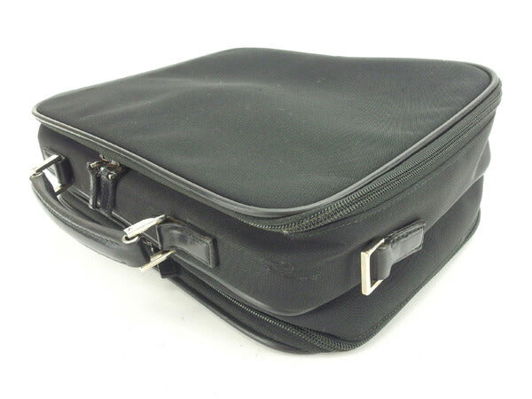GUCCI Business bag Calf leather Black x silver
