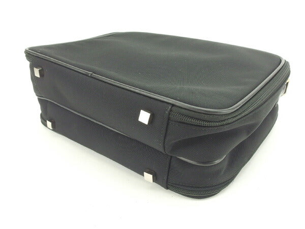 GUCCI Business bag Calf leather Black x silver