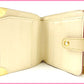 LOUIS VUITTON Bifold Wallet M91831 white Compact zip
