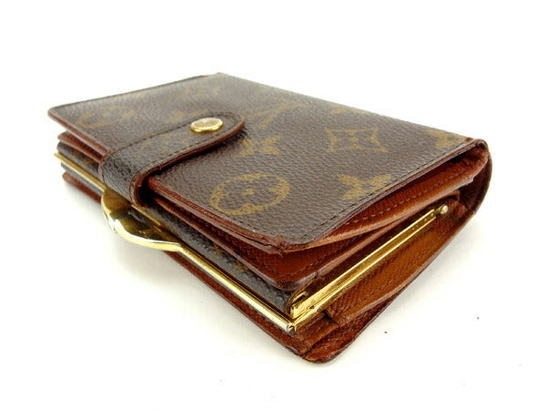 LOUIS VUITTON Bifold Wallet M61663 Brown Portonevie Vienova
