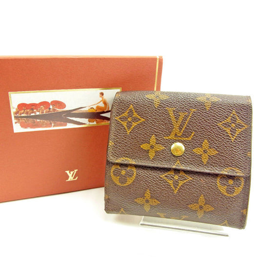 LOUIS VUITTON Bifold Wallet M61652 Brown Porte Monnaie Billets Cartes Credit