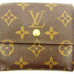 LOUIS VUITTON Bifold Wallet M61652 Brown Porte Monnaie Billets Cartes Credit
