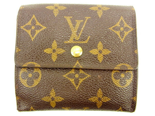 LOUIS VUITTON Bifold Wallet M61652 Brown Porte Monnaie Billets Cartes Credit
