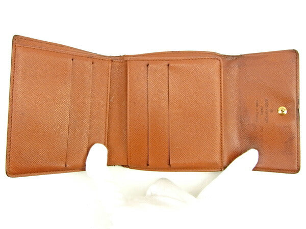 LOUIS VUITTON Bifold Wallet M61652 Brown Porte Monnaie Billets Cartes Credit