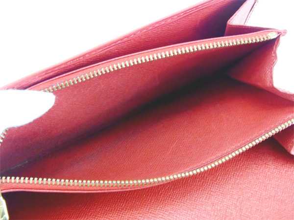 LOUIS VUITTON Long Wallet Purse M60316 Red Pochette Porto MonÃ©credi