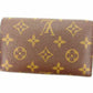 LOUIS VUITTON Long Wallet Purse M61730 PVCx leather Brown Portonebi Tresol