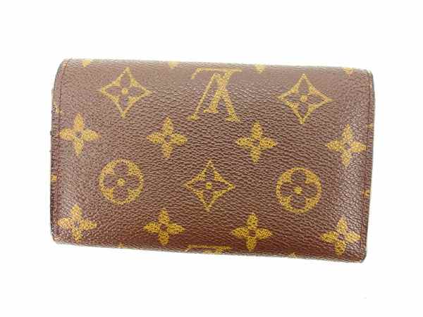 LOUIS VUITTON Long Wallet Purse M61730 PVCx leather Brown Portonebi Tresol