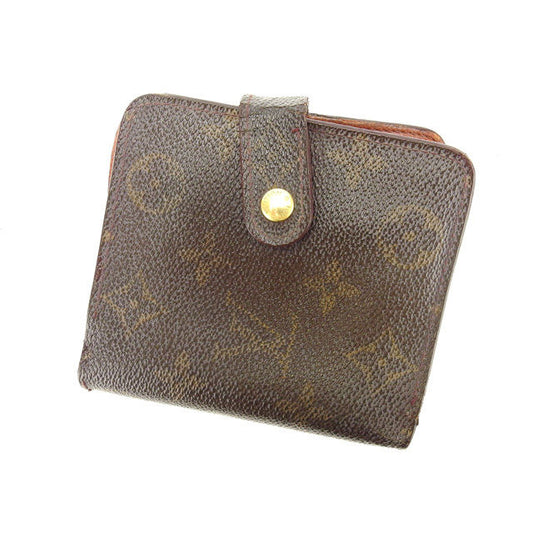 LOUIS VUITTON Bifold Wallet M61667 Brown Compact zip