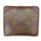 LOUIS VUITTON Bifold Wallet M61667 Brown Compact zip