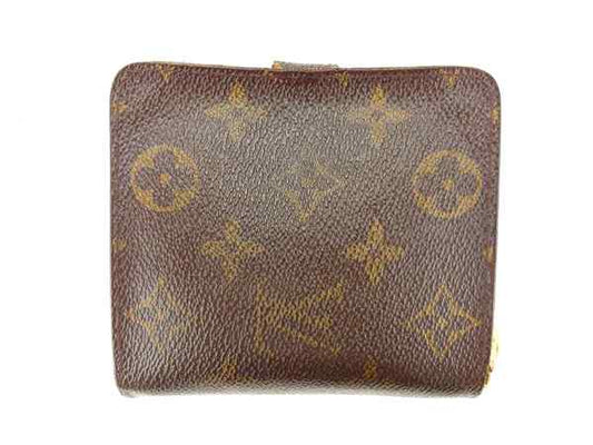 LOUIS VUITTON Bifold Wallet M61667 Brown Compact zip