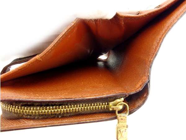 LOUIS VUITTON Bifold Wallet M61667 Brown Compact zip