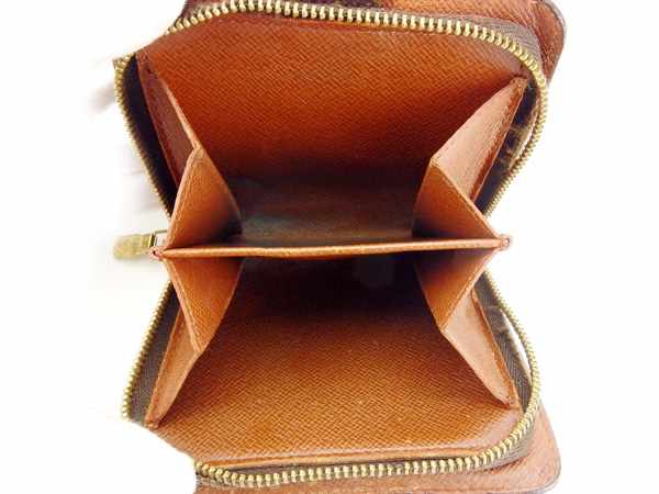 LOUIS VUITTON Bifold Wallet M61667 Brown Compact zip