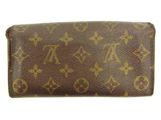 LOUIS VUITTON Long Wallet Purse M61725 Monogram canvas Brown Former Pochette Porte Monnaie Credit