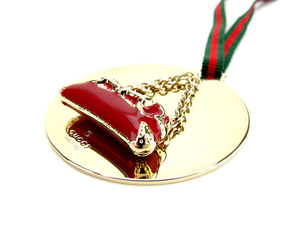 GUCCI charm Gold x Red x Green Sherry line