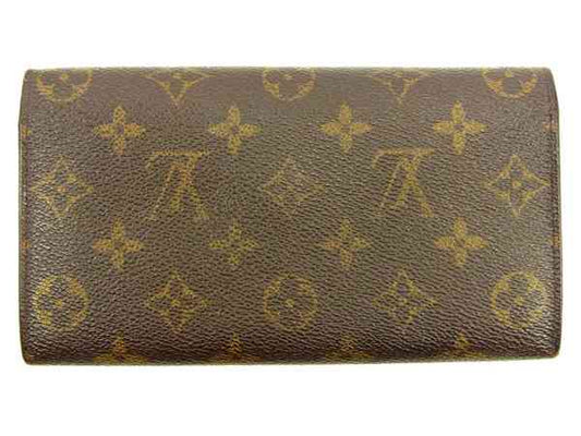LOUIS VUITTON Long Wallet Purse M61725 Brown Pochette Porto MonÃ©credi