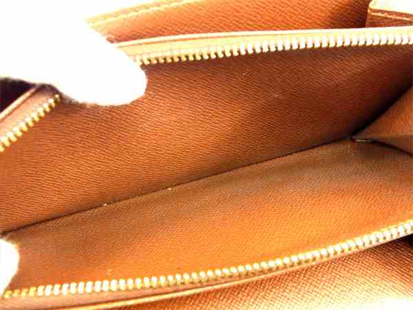 LOUIS VUITTON Long Wallet Purse M61725 Brown Pochette Porto MonÃ©credi