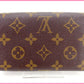 LOUIS VUITTON Long Wallet Purse M61730 Brown Portonebi Tresol