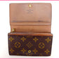 LOUIS VUITTON Long Wallet Purse M61730 Brown Portonebi Tresol